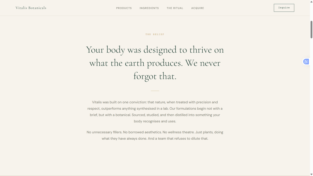 Vitalis Botanicals — Premium Wellness Brand